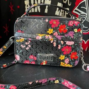 GUESS Mirabelli Floral Logo Mini Crossbody